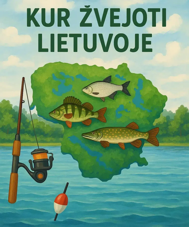 Kur Žvejoti Lietuvoje? TOP 10 Vandens Telkinių Žvejybai